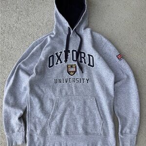 Official Oxford University Vintage Hoodie - Mens Size Large